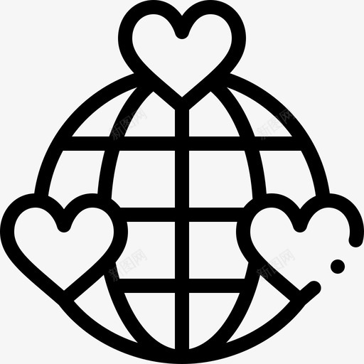 全球人道主义援助3线性svg_新图网 https://ixintu.com 全球 人道主义 援助 线性