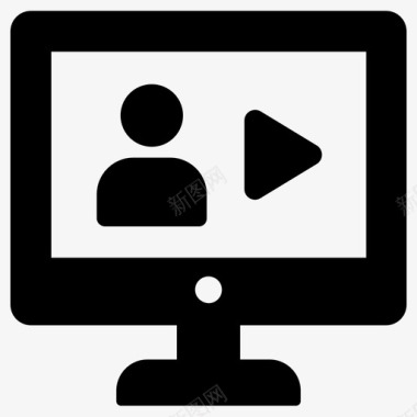 视频会议电脑在线视频图标