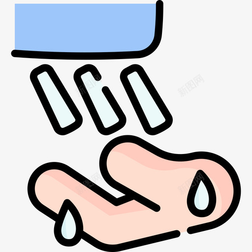干衣机洗手33线性颜色svg_新图网 https://ixintu.com 干衣机 洗手 线性 颜色