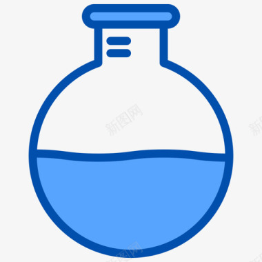 烧瓶科学151蓝色图标