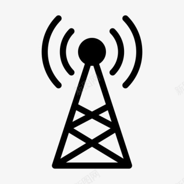 塔台信号广播连接图标