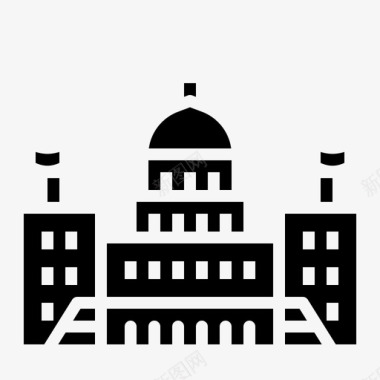 美国国会大厦地标华盛顿图标