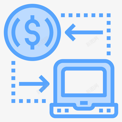 Exchange金融53蓝色svg_新图网 https://ixintu.com Exchange 金融 蓝色