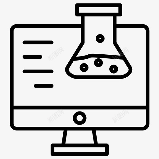 科学化学实验室svg_新图网 https://ixintu.com 化学 科学 实验室 科学研究 加粗 粗线