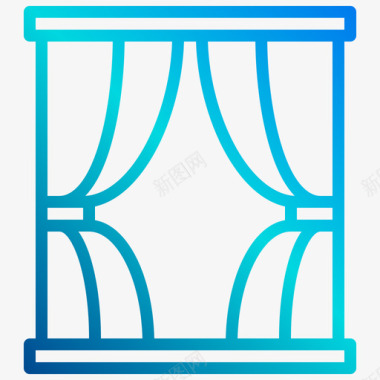 窗家具及装饰3线性坡度图标