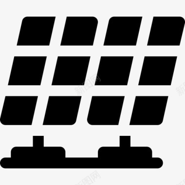 太阳能电池板工程115填充图标