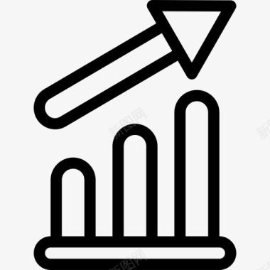 分析报告图表增长图标