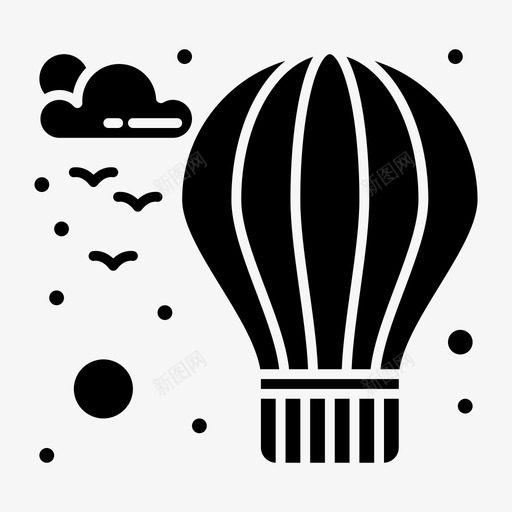 热气球城市元素立体雕文svg_新图网 https://ixintu.com 热气球 城市 元素 立体 雕文