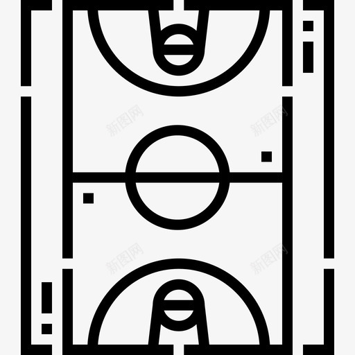 篮球场操场71直线svg_新图网 https://ixintu.com 篮球场 操场 直线