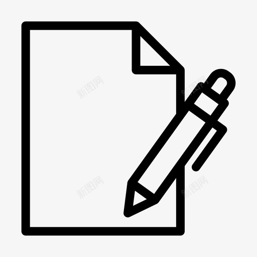 文件合同签署文件表格svg_新图网 https://ixintu.com 文件 合同 签署 表格 业务管理 字形
