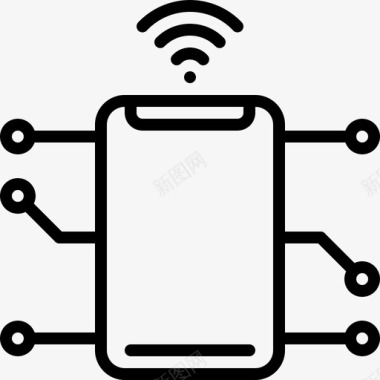 智能手机技术wifi热点互联网图标