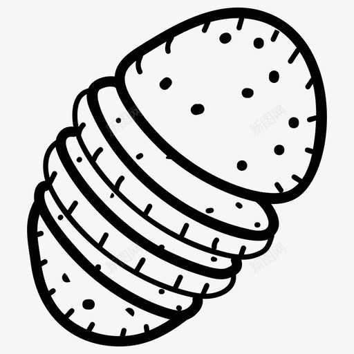 土豆片画食品和饮料手绘图标svg_新图网 https://ixintu.com 土豆 片画 食品 饮料 手绘 图标