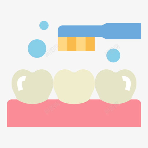 刷牙卫生60扁平svg_新图网 https://ixintu.com 刷牙 卫生 扁平