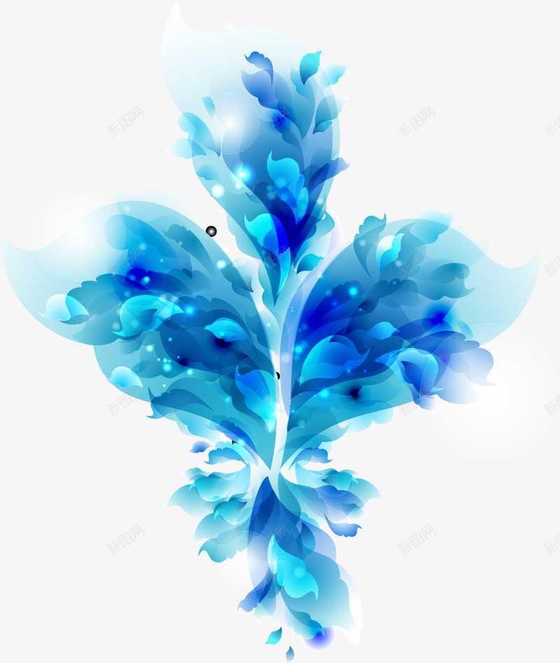 蓝色图案装饰壁纸装饰壁纸png免抠素材_新图网 https://ixintu.com 装饰 壁纸 蓝色 图案