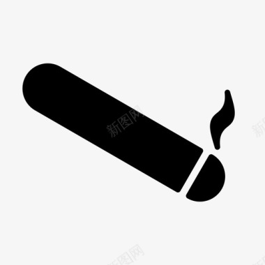 香烟烟灰烧伤图标