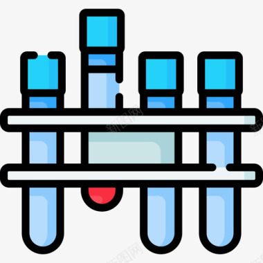 医学实验室疫苗开发4线性颜色图标