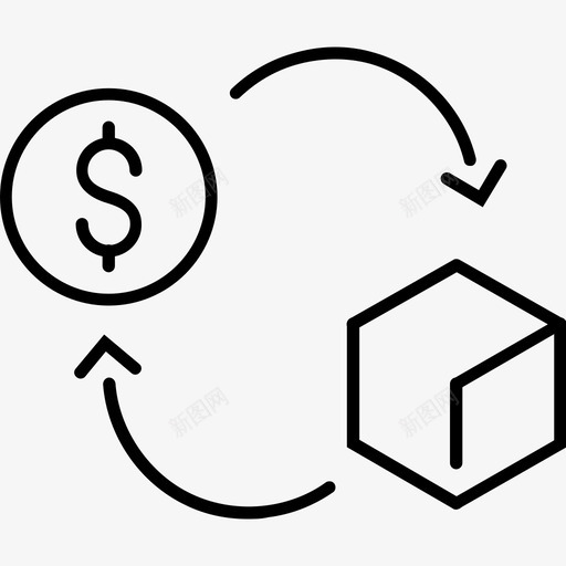 购销周期商品svg_新图网 https://ixintu.com 购销 周期 商品 货币 c2c