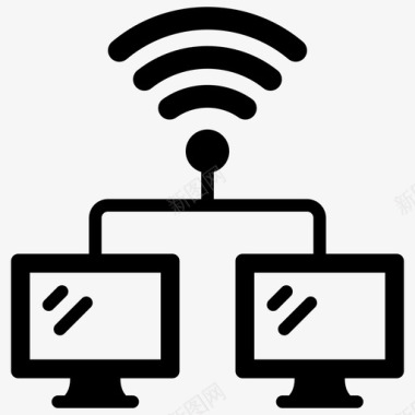 internet连接宽带网络计算机网络图标