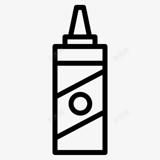 芥末调味品酱汁svg_新图网 https://ixintu.com 酱汁 芥末 调味品 辛辣 快餐