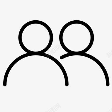 icon两个人图标
