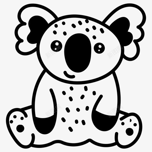 卡通动物形象动物形象卡通熊svg_新图网 https://ixintu.com 卡通 动物 形象 吉祥物