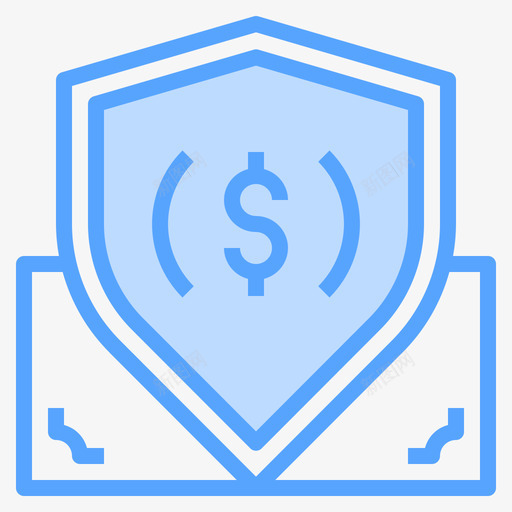安全金融53蓝色svg_新图网 https://ixintu.com 安全 金融 蓝色