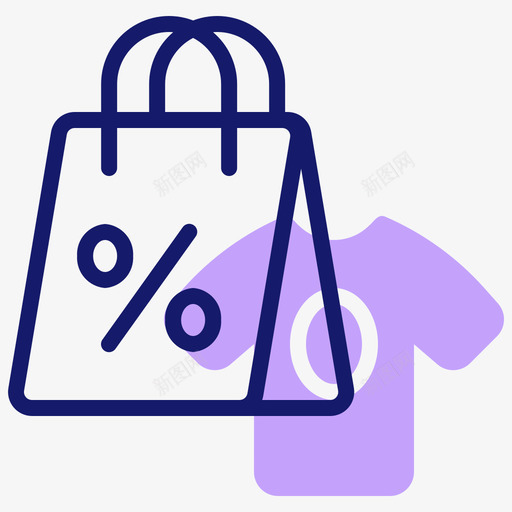 购物袋网上购物136线性颜色svg_新图网 https://ixintu.com 购物袋 网上购物 线性 颜色