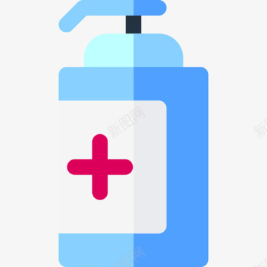 液体肥皂洗手液36扁平图标