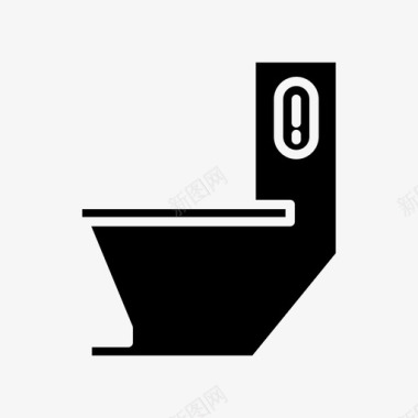 卫生间浴室实心卫生间图标