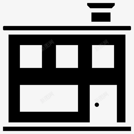面包店建筑烘焙店面包店svg_新图网 https://ixintu.com 建筑 面包店 烘焙 商店 面包房 内部 字形 图标