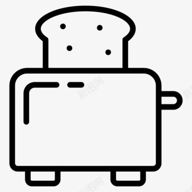 烤面包机电器电子产品三明治烤面包机图标