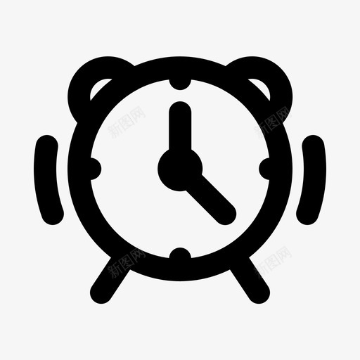 闹钟时钟学校svg_新图网 https://ixintu.com 闹钟 时钟 学校 学习 时间 校队