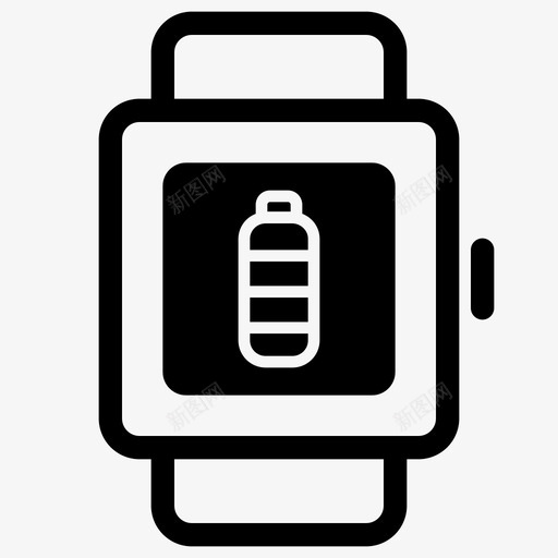 方形智能手表电池功能svg_新图网 https://ixintu.com 智能 手表 方形 电池 功能 指示器 电源