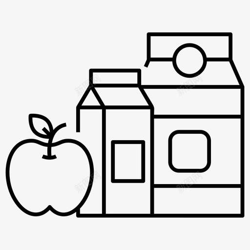 杂货饮食食品svg_新图网 https://ixintu.com 购物 杂货 饮食 食品 有机 产品 电子商务 线图 图标