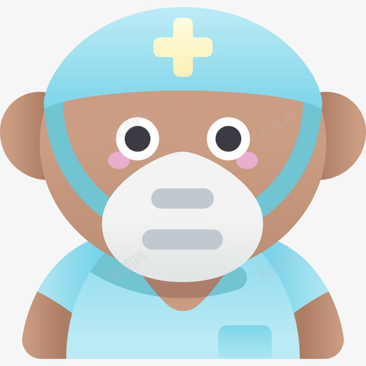 护士带着医用面罩的阿凡达1号平的svg_新图网 https://ixintu.com 护士 带着 医用 面罩 阿凡 1号 平的