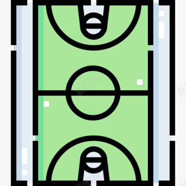 篮球场操场72线颜色图标