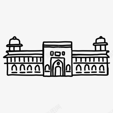 阿格拉堡建筑印度图标
