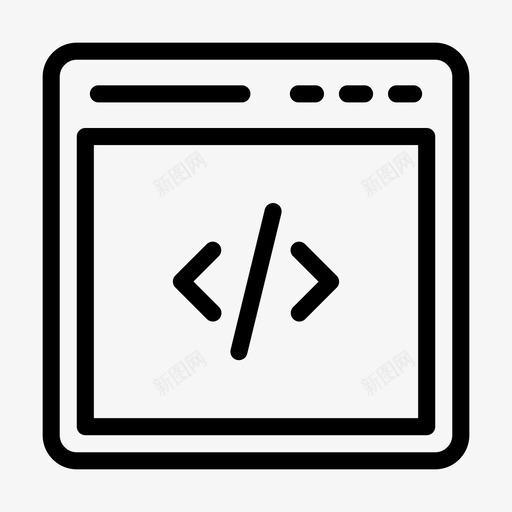 网页编码互联网在线svg_新图网 https://ixintu.com 网页 编码 互联网 在线 编程 移动 应用程序 字形
