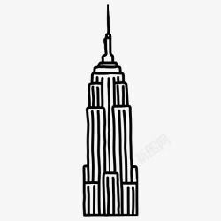 康纳帝国大厦建筑纽约高清图片