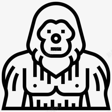 大脚怪猿类野兽图标