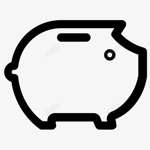 存钱罐储蓄存款svg_新图网 https://ixintu.com 存钱 储蓄 存款