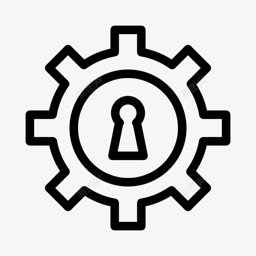 锁设置锁定设置齿轮svg_新图网 https://ixintu.com 设置 齿轮 锁定 安全 工程 符号