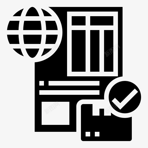 单证册海关单据svg_新图网 https://ixintu.com 装运 单证 海关 单据 国际 glyph1