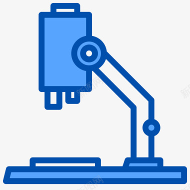 显微镜科学151蓝色图标