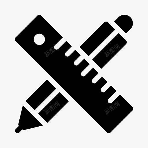 尺铅笔几何学测量svg_新图网 https://ixintu.com 铅笔 科学 几何学 测量 比例尺 技术 字形
