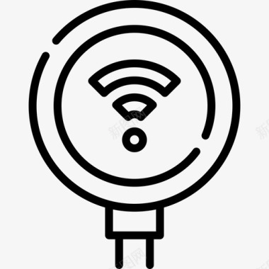 Wifi搜索42线性图标