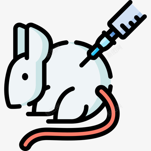动物试验疫苗开发4线性颜色svg_新图网 https://ixintu.com 动物 试验 疫苗 开发 线性 颜色