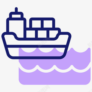货船工业93线型颜色图标