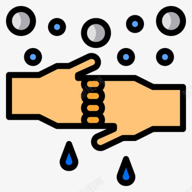 洗手洗手液2线性颜色图标