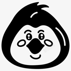 鸟飞的过程手绘企鹅动物不会飞的鸟高清图片